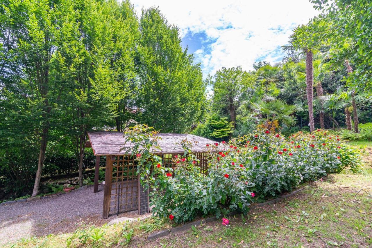 L'Ortensia Della Villa Isabella, Camera Con Vista Lago, Balcone Sul Parco E Bagno Esclusivo All'Esterno Della Camera Стреза Екстериор снимка